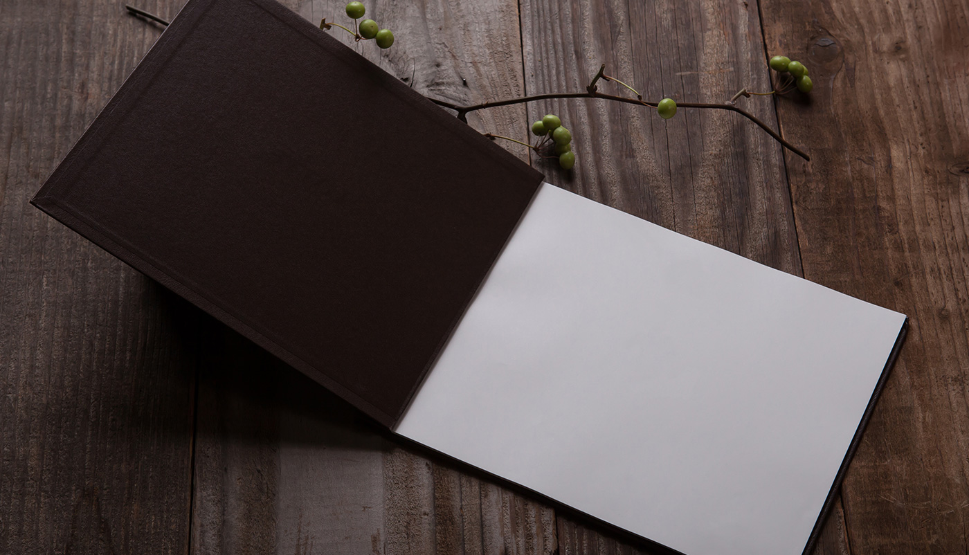 방명록 브라운 A(금박글씨)